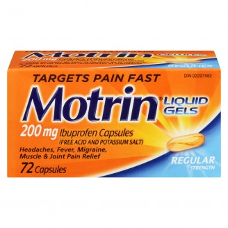 Motrin IB Regular Strength Ibuprofen Liquid Gels
